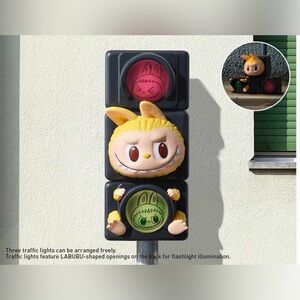 Labubu Almost Hidden Series - TRAFFIC LIGHT LABUBU Figure - Sealed Bag POP MART